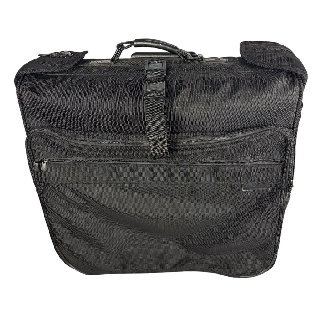 Briggs & Riley Black Ballistic Nylon 20” Compact Wheeled Garment Bag